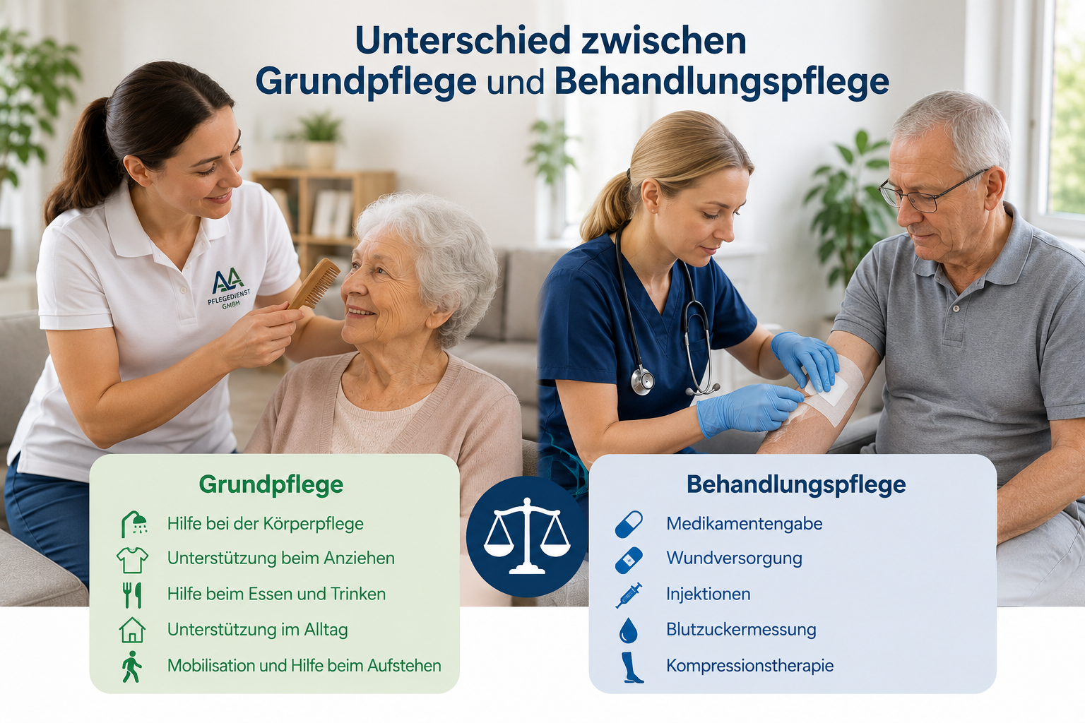 Grundpflege und Behandlungspflege in Frankfurt am Main