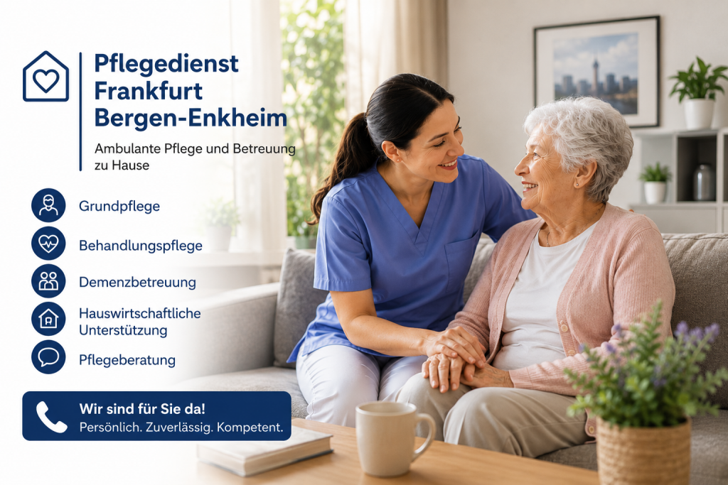 Pflegedienst Frankfurt Bergen-Enkheim für ambulante Pflege zu Hause