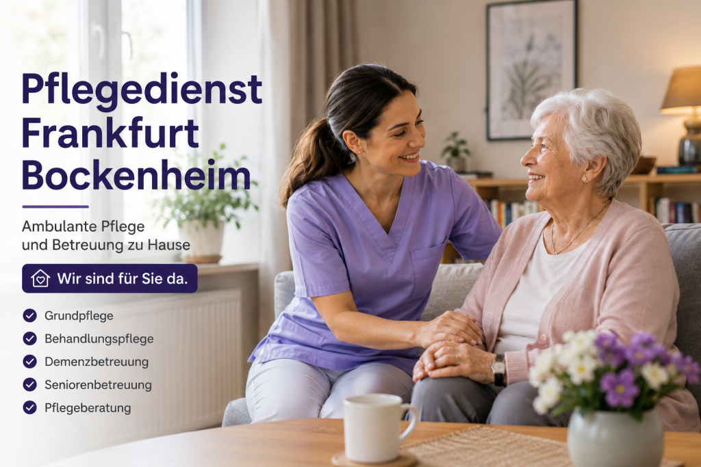 Pflegedienst Frankfurt Bockenheim für ambulante Pflege zu Hause