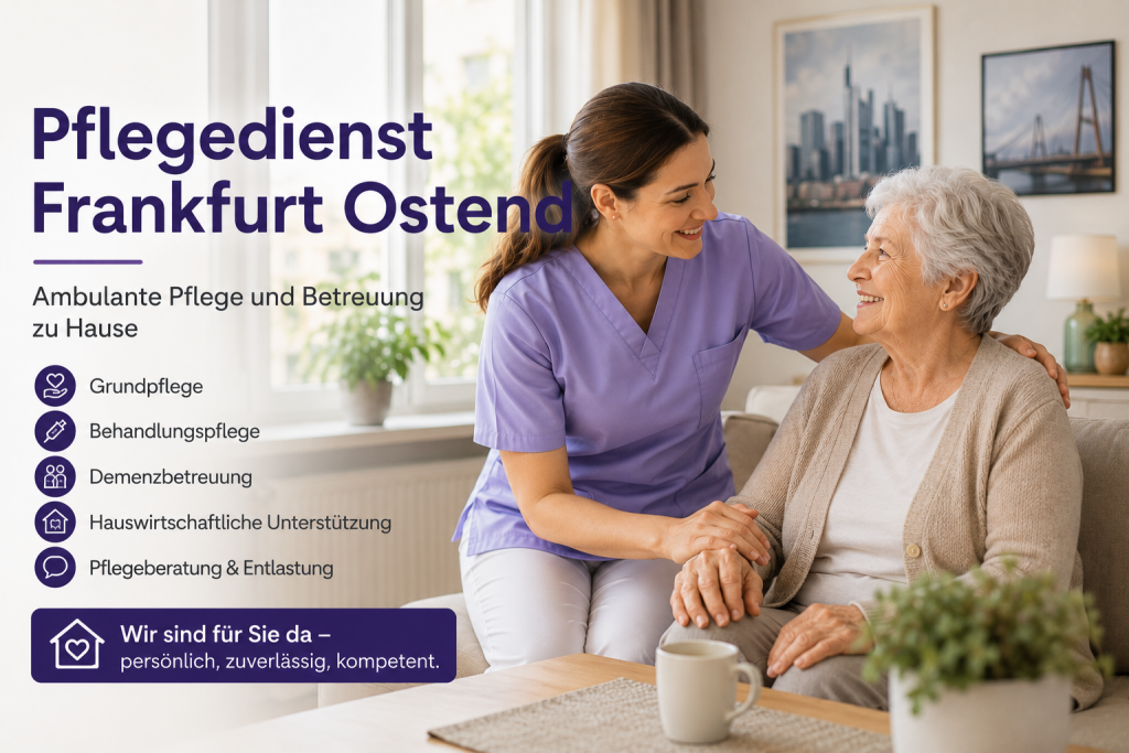 Pflegedienst Frankfurt Ostend für ambulante Pflege zu Hause